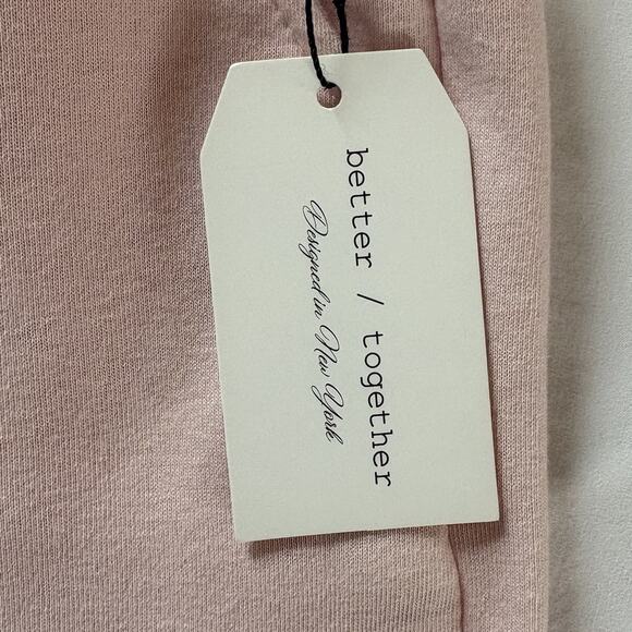 New with Tags Better Together Wide Leg Pink Sweatpants Size Large (31x29.5) - Picture 7 of 14